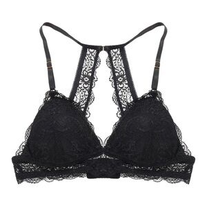 Black Lace Wireless Padded Bra